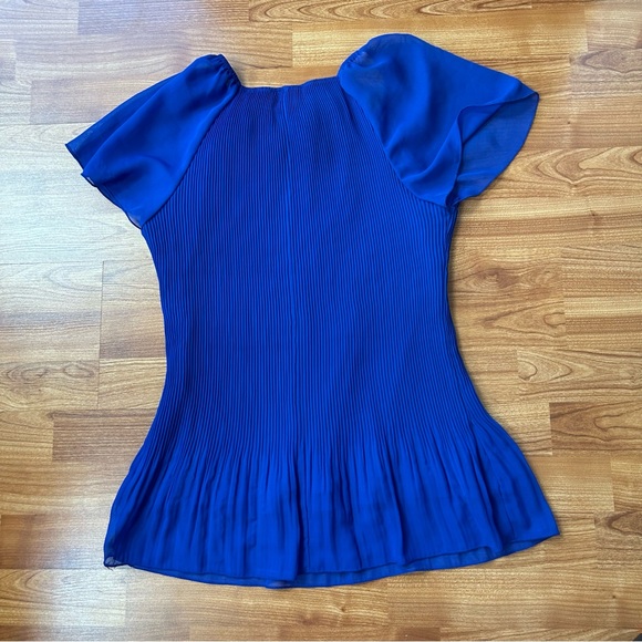 3/$20 Roz & Ali blue blouse - Picture 6 of 8